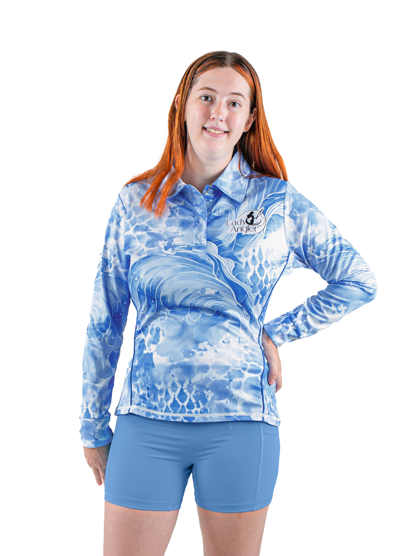 Long Sleeve Fishing Shirt - Ocean Blue