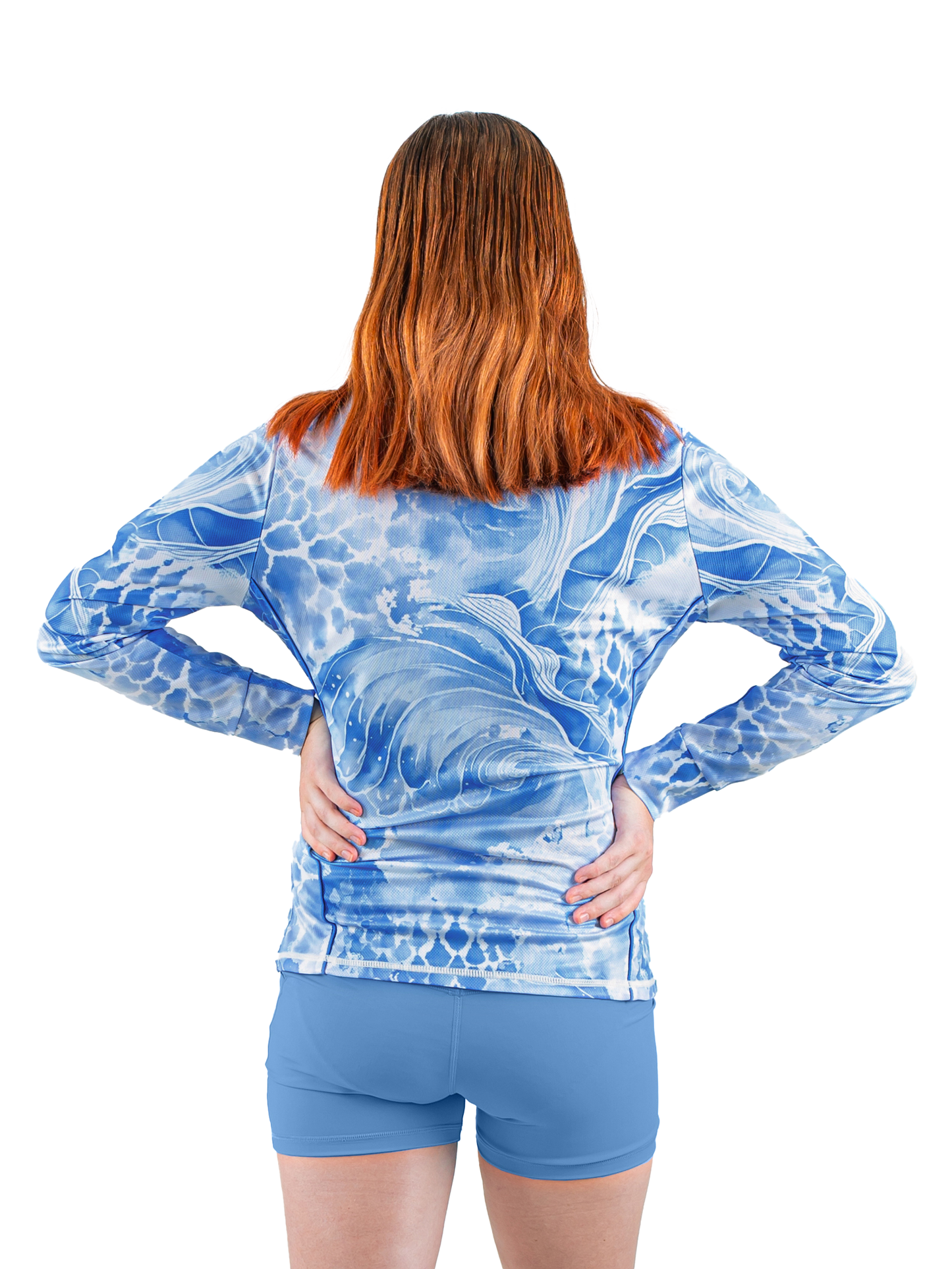 Long Sleeve Fishing Shirt - Ocean Blue