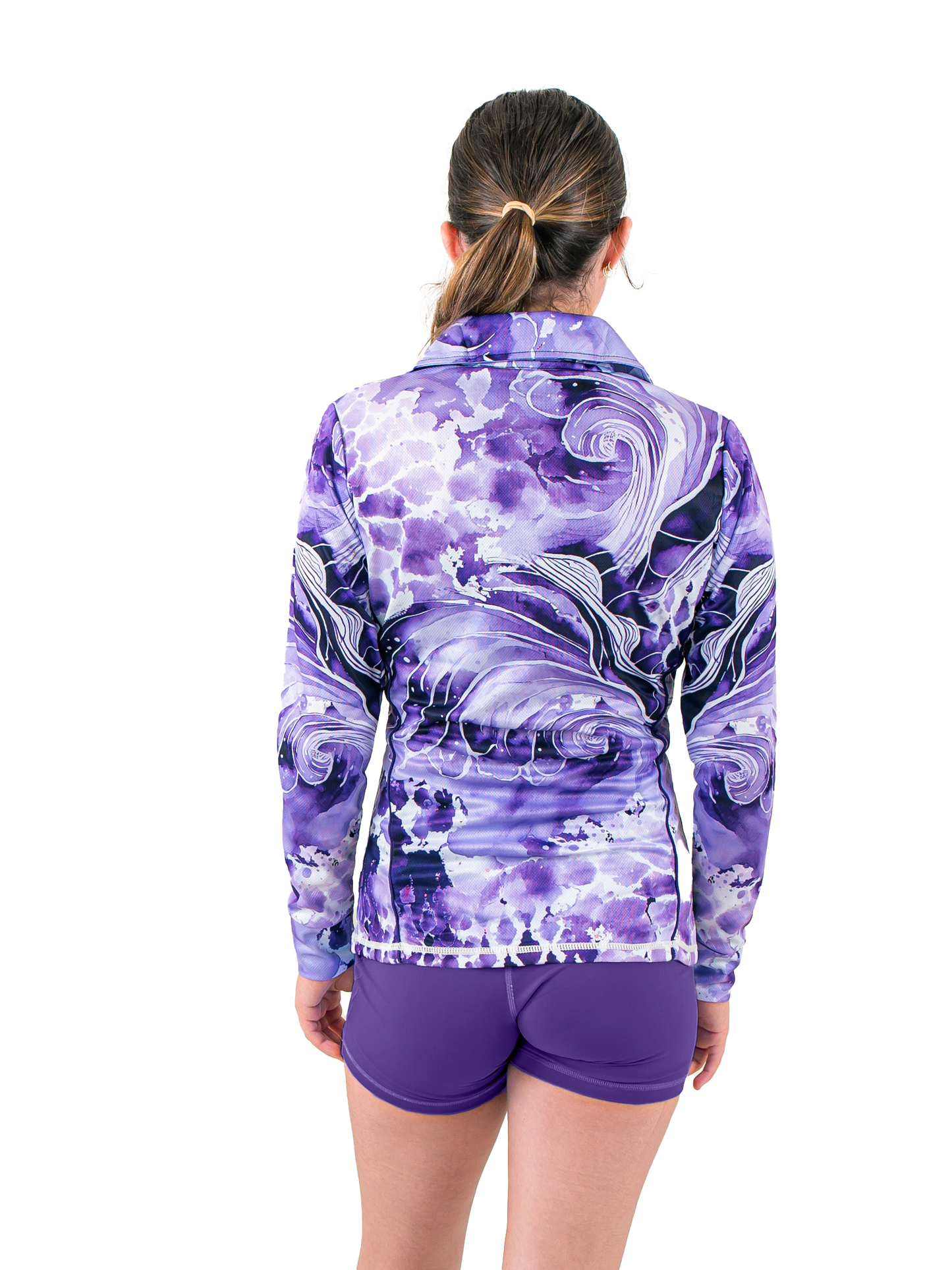 Long Sleeve Fishing Shirt - Ocean Purple