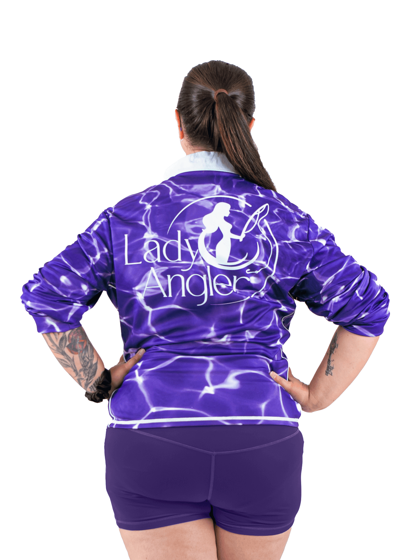 Women's Fishing Active Shorts - Reflection Purple