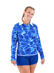 Long Sleeve Fishing Shirt - Reflection Blue