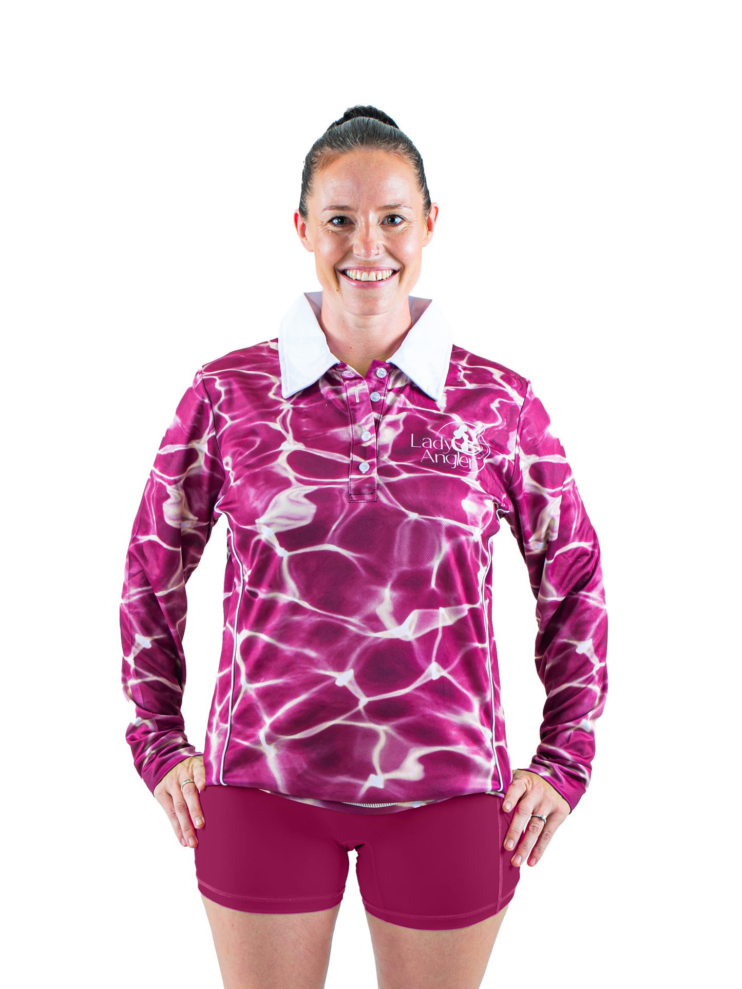 Long Sleeve Fishing Shirt - Reflection Pink