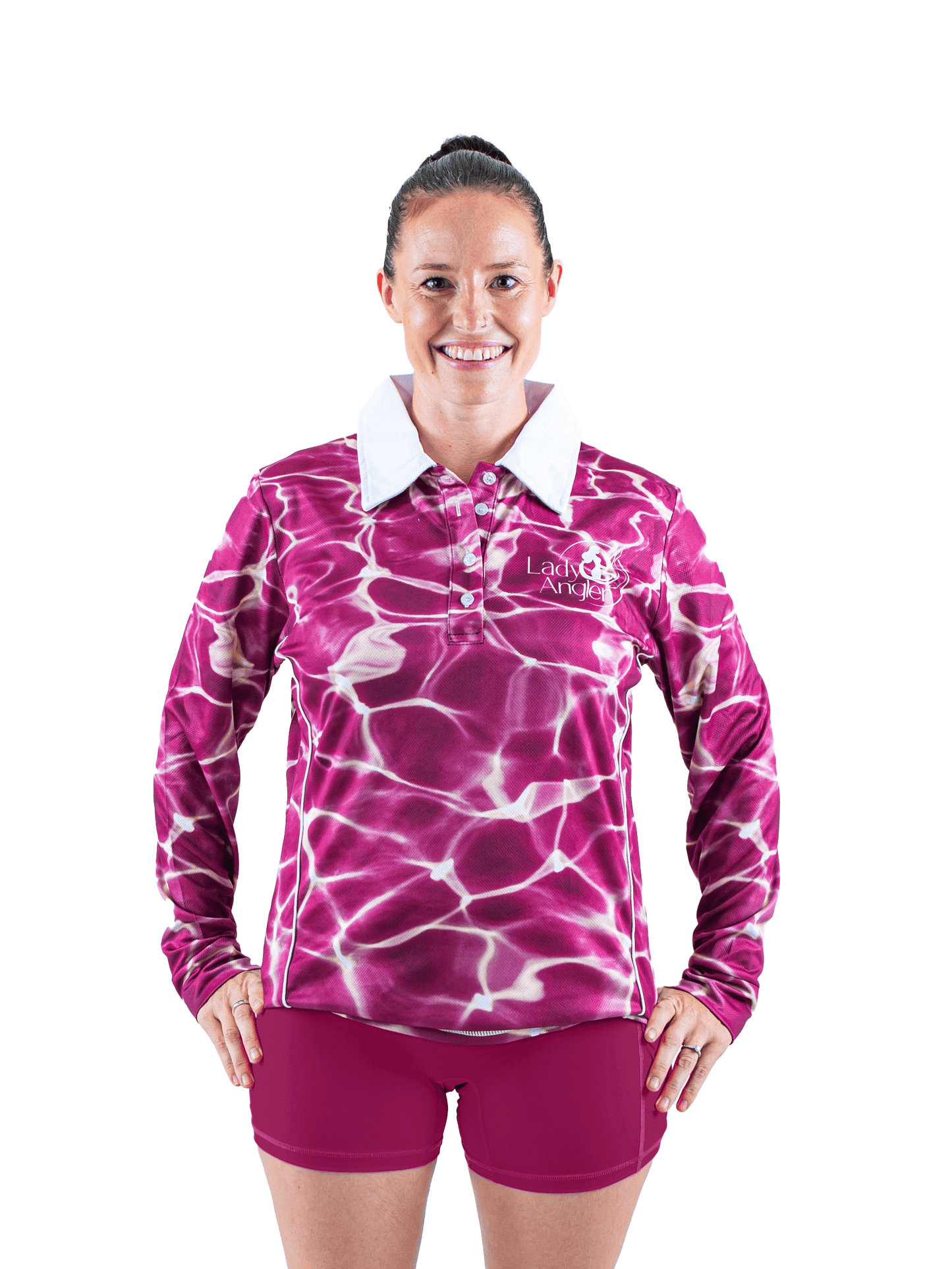 Women's Fishing Active Shorts - Reflection Pink